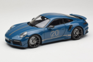 Porsche 911 992 Turbo S Coupe Sport Design Blau Minichamps 1:18 113069073 Druckguss
