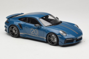 Porsche 911 992 Turbo S Coupe Sport Design Blau Minichamps 1:18 113069073 Druckguss — Bild 6 von 8