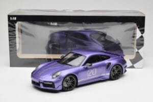 Porsche 911 992 Turbo S Sport Design Package Viola Metallic Minichamps 1:18 155069174 Druckguss — Bild 6 von 6