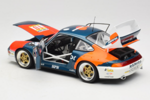 Porsche 911 993 GT2 #10 de Orleans / Saldana BPR Global GT Series 1996 UT Models 1:18 39632 Druckguss — Bild 5 von 8