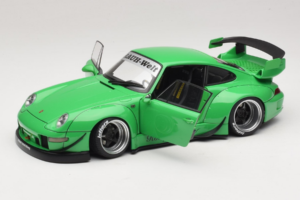 Porsche 911 993 RWB Grün Gun Grey Wheels AUTOart 1:18 78151 Komposit — Bild 2 von 8