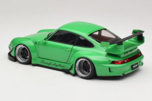 Porsche 911 993 RWB Grün Gun Grey Wheels AUTOart 1:18 78151 Komposit — Bild 7 von 8