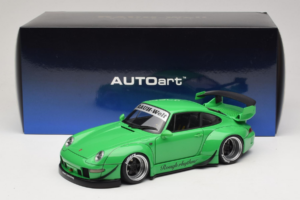 Porsche 911 993 RWB Grün Gun Grey Wheels AUTOart 1:18 78151 Komposit — Bild 8 von 8