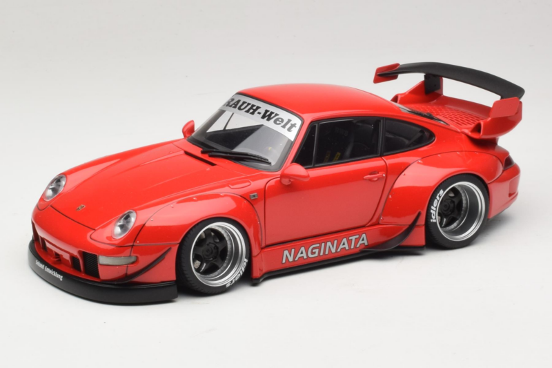 Porsche 911 993 RWB Rot Gun Grey Wheels AUTOart 1:18 78153 Komposit