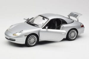 Porsche 911 996 Carrera Cabriolet Silber Hot Wheels 1:18 213595 Druckguss — Bild 2 von 8