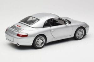 Porsche 911 996 Carrera Cabriolet Silber Hot Wheels 1:18 213595 Druckguss — Bild 3 von 8