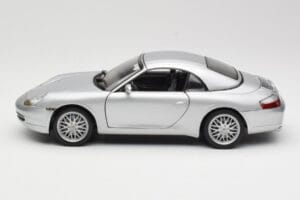 Porsche 911 996 Carrera Cabriolet Silber Hot Wheels 1:18 213595 Druckguss — Bild 4 von 8
