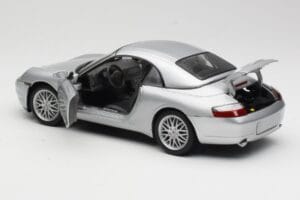 Porsche 911 996 Carrera Cabriolet Silber Hot Wheels 1:18 213595 Druckguss — Bild 5 von 8