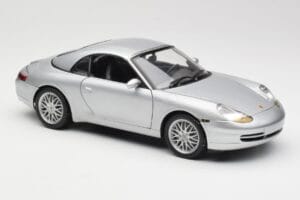 Porsche 911 996 Carrera Cabriolet Silber Hot Wheels 1:18 213595 Druckguss — Bild 6 von 8