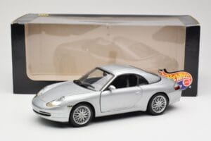 Porsche 911 996 Carrera Cabriolet Silber Hot Wheels 1:18 213595 Druckguss — Bild 8 von 8