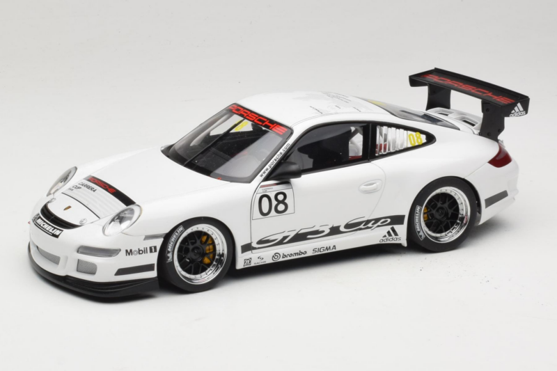 Porsche 911 996 GT3 #08 Promo Cup Car 2008 AUTOart 1:18 80881 Druckguss