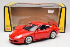 Porsche 911 996 GT3 Strasse Rot Bburago 1:18 30395 Druckguss — Bild 8 von 8