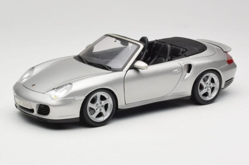 Porsche 911 996 Turbo Cabriolet Silber Maisto 1:18 31660 Druckguss