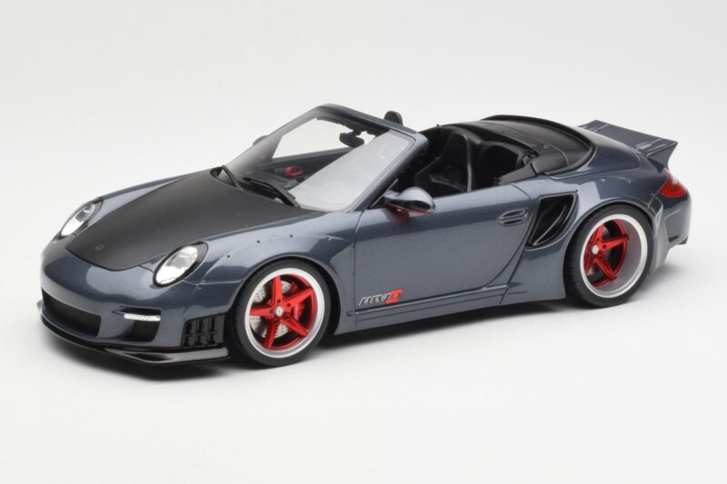Porsche 911 997 Cabriolet Liberty Walk Grau GT Spirit 1:18 GT463 Resin