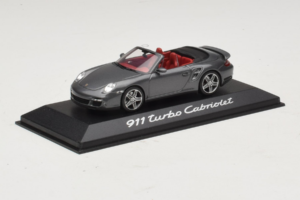 Porsche 911 997 Turbo Cabriolet Grey Metallic Minichamps 1:43 WAP02015218 Druckguss — Bild 2 von 4
