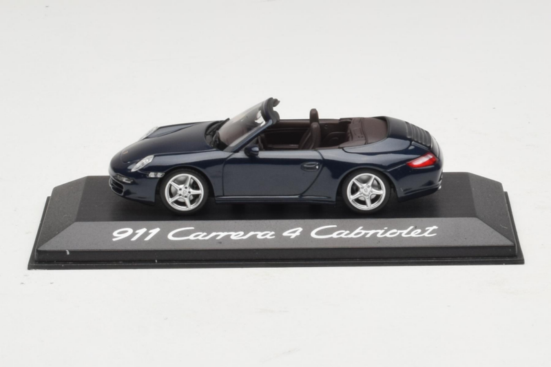 Porsche 911 997 Carrera 4 Cabriolet Dunkelblau Minichamps 1:43 WAP02015216-P1 Druckguss