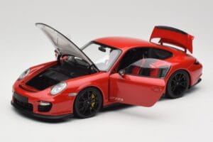 Porsche 911 997 GT2 RS Rot Mit Schwarzen Felgen Minichamps 1:18 100069407 Druckguss — Bild 2 von 8
