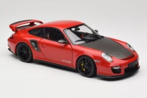 Porsche 911 997 GT2 RS Rot Mit Schwarzen Felgen Minichamps 1:18 100069407 Druckguss — Bild 6 von 8