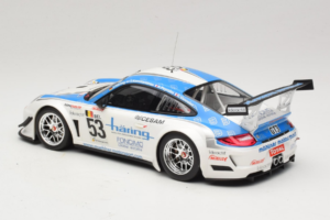 Porsche 911 997 GT3 R #53 Muhlner Motorsport P-Y. Vannelet / U. Peyroles Class Winners 24 Hours of Spa 2010 Minichamps 1:18 1 — Bild 5 von 6