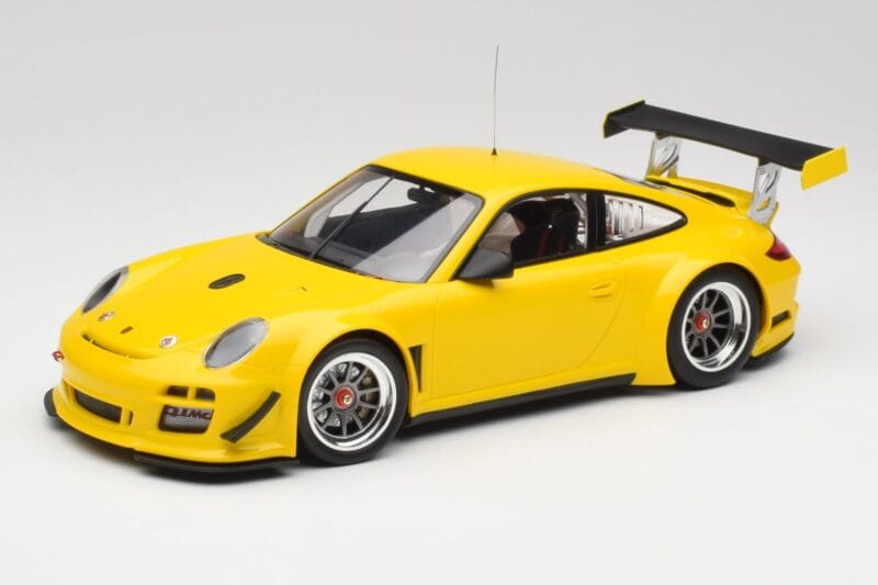 Porsche 911 997 GT3 R Street Racing Gelb Minichamps 1:18 151108902 Druckguss