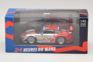 Porsche 911 997 GT3 RSR #80 J. Bergmeister / S. Neiman / D. Law 24 Hours of Le Mans 2009 Minichamps 1:43 400096980 Druckguss — Bild 4 von 4