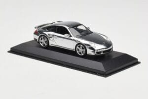 Porsche 911 997 Turbo Chrome Silver Minichamps 1:43 WAP02060816-R Druckguss — Bild 3 von 5