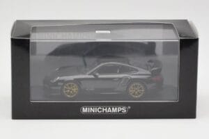 Porsche 911 997.2 GT2 RS Schwarz mit Goldenen Felgen Minichamps 1:43 400069402 Druckguss — Bild 4 von 4