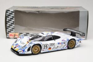 Porsche 911 GT1 #25 Porsche AG U. Alzen / J. Muller / B. Wollek 24 Hours of Le Mans 1998 Maisto 1:18 56052 Druckguss — Bild 8 von 8