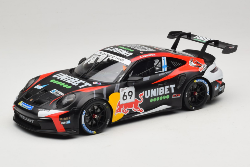 Porsche 911 GT3 Cup 992 #69 K. Rovanpera Zolder GP 2024 IXO 1:18 18RMC226 Druckguss