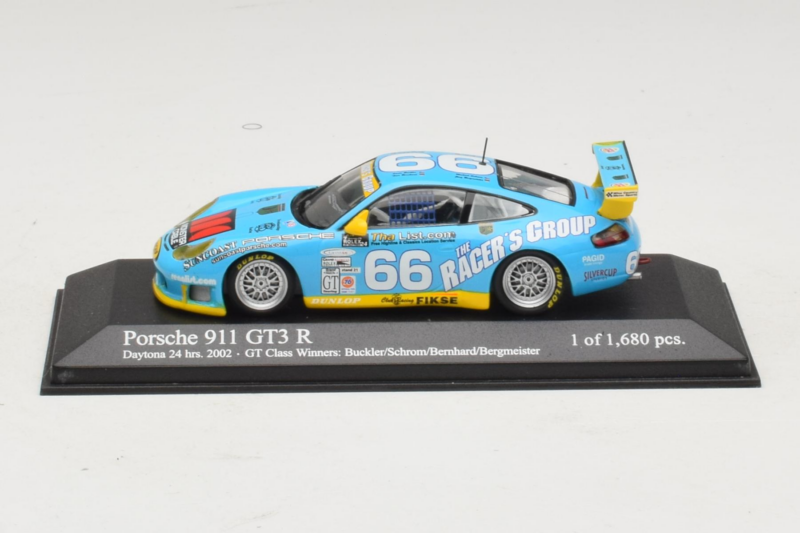 Porsche 911 GT3 R #66 Buckler / Schrom 24 Hours of Daytona 2002 Minichamps 1:43 400026966 Druckguss