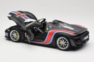 Porsche 918 Spyder Weissach Package Matt Black With Martini Stripes Minichamps 1:18 110062445 Druckguss — Bild 5 von 8
