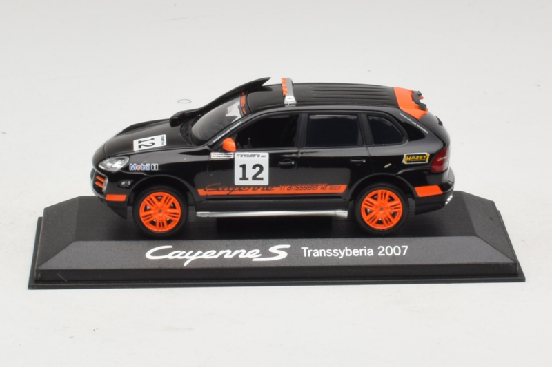 Porsche Cayenne S #12 Transsyberia 2007 Schwarz Orange Minichamps 1:43 WAP02000918 Druckguss