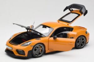 Porsche Cayman GT4 RS 982 Weissach Package Bahama Yellow Norev 1:18 187252 Druckguss — Bild 2 von 8