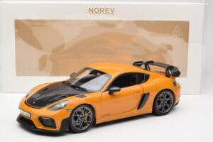 Porsche Cayman GT4 RS 982 Weissach Package Bahama Yellow Norev 1:18 187252 Druckguss — Bild 8 von 8