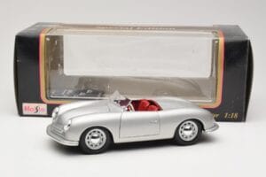 Porsche No. 1 Typ 356 Roadster Silber Maisto 1:18 50324 Druckguss — Bild 8 von 8