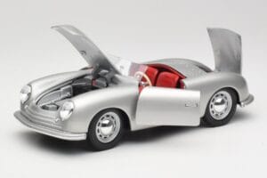 Porsche No. 1 356 Roadster Fish Silber Maisto 1:18 31853 Druckguss — Bild 2 von 8