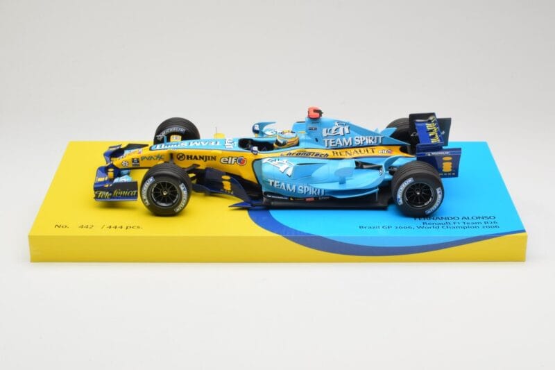 Renault R26 #1 F. Alonso F1 World Champion Brazilian GP 2006 Minichamps 1:18 147061801 Druckguss