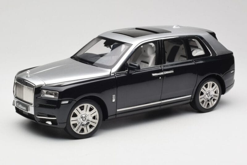 Rolls-Royce Cullinan Schwarz & Silber OEM 1:18 ROLLS001 Druckguss