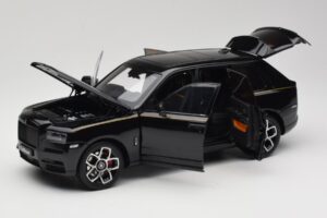 Rolls-Royce Cullinan Schwarz Mit Gold Coachline & Shadow Wheels OEM 1:18 028-15A Druckguss — Bild 2 von 8