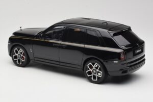 Rolls-Royce Cullinan Schwarz Mit Gold Coachline & Shadow Wheels OEM 1:18 028-15A Druckguss — Bild 7 von 8