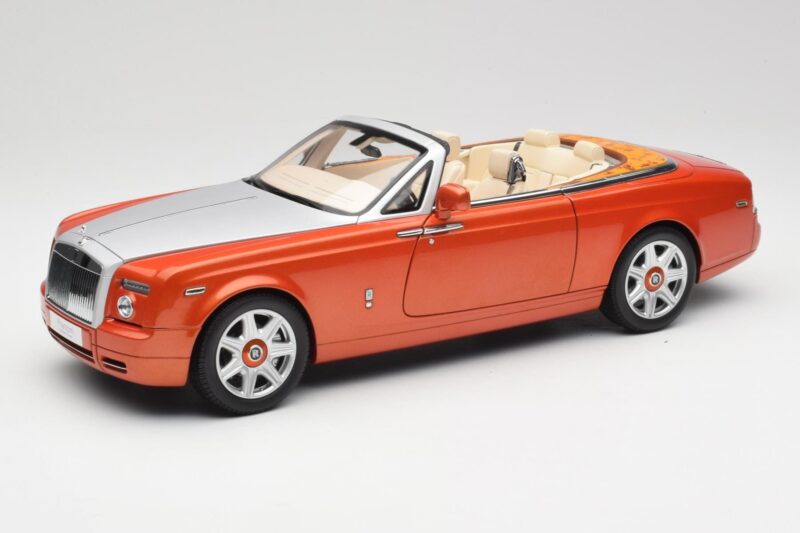 Rolls-Royce Phantom Drophead Coupe Mandarin Orange Kyosho 1:18 08871P Druckguss