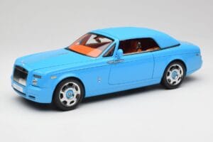 Rolls-Royce Phantom Drophead Coupe Powder Blau Kyosho 1:18 08871BL Druckguss — Bild 3 von 10