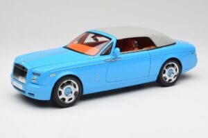 Rolls-Royce Phantom Drophead Coupe Powder Blau Kyosho 1:18 08871BL Druckguss — Bild 4 von 10