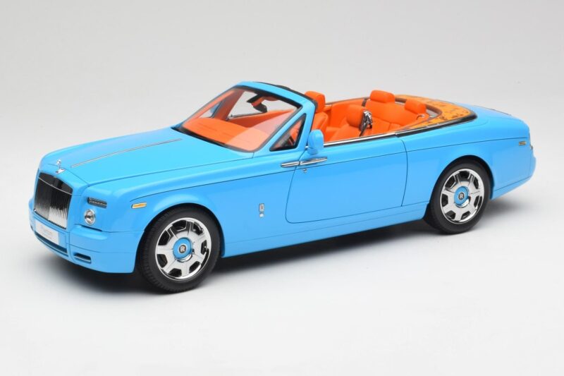 Rolls-Royce Phantom Drophead Coupe Powder Blau Kyosho 1:18 08871BL Druckguss