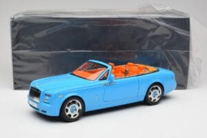 Rolls-Royce Phantom Drophead Coupe Powder Blau Kyosho 1:18 08871BL Druckguss — Bild 10 von 10