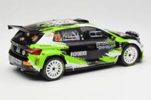 Skoda Fabia Rally2 #23 O. Solberg / E. Edmondson Rally Monte Carlo 2023 IXO 1:18 18RMC155A Druckguss — Bild 2 von 6