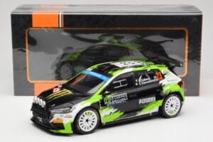 Skoda Fabia Rally2 #23 O. Solberg / E. Edmondson Rally Monte Carlo 2023 IXO 1:18 18RMC155A Druckguss — Bild 6 von 6