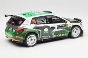 Skoda Fabia Rally2 #24 N. Gryazin / K. Aleksandrov Rally Monte Carlo 2023 IXO 1:18 18RMC155B Druckguss — Bild 2 von 6