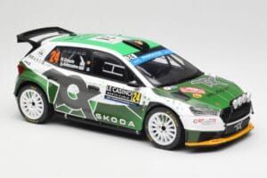 Skoda Fabia Rally2 #24 N. Gryazin / K. Aleksandrov Rally Monte Carlo 2023 IXO 1:18 18RMC155B Druckguss — Bild 4 von 6