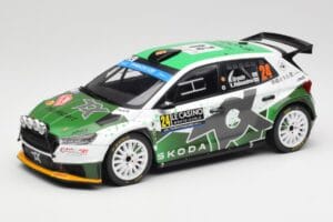 Skoda Fabia Rally2 #24 N. Gryazin / K. Aleksandrov Rally Monte Carlo 2023 IXO 1:18 18RMC155B Druckguss